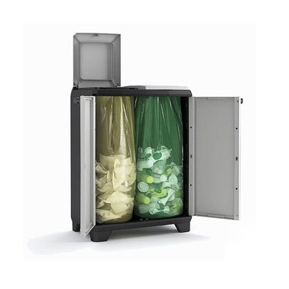 Keter Armario Split Premium para recogida de residuos 68x39x92 cm h